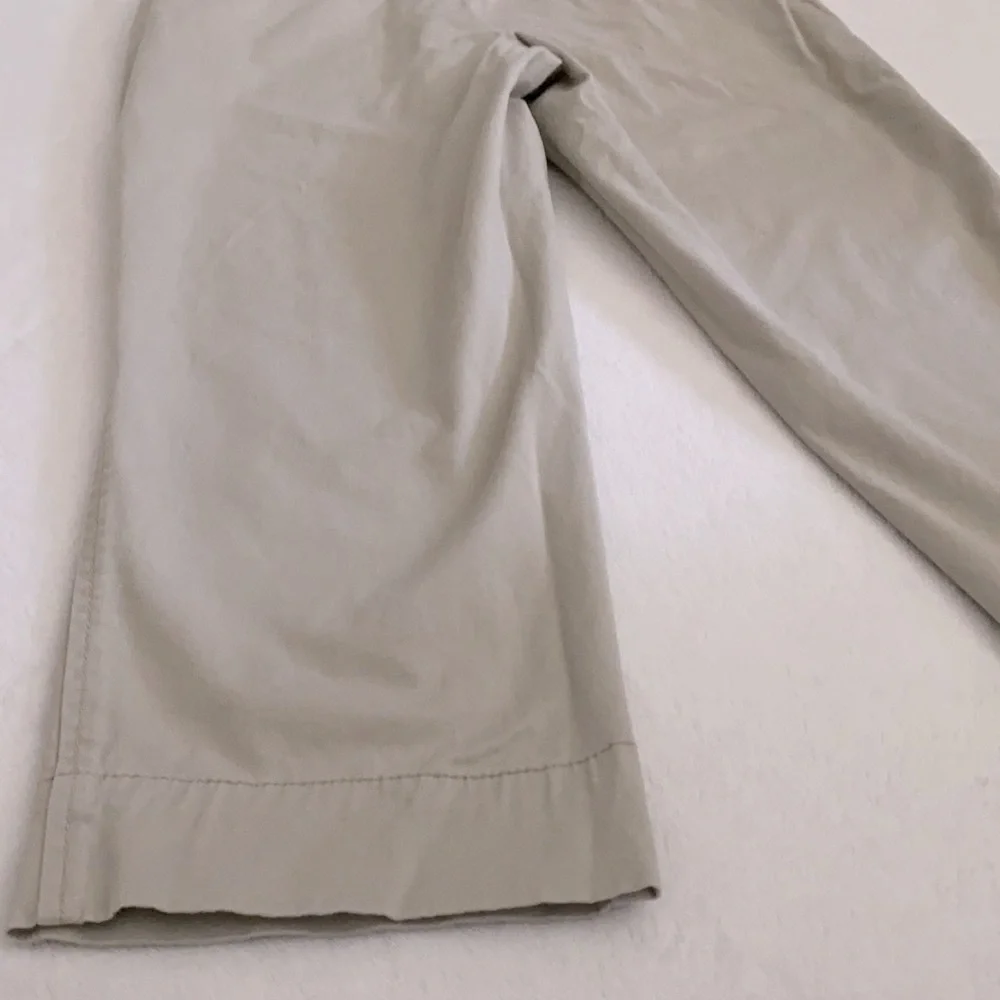 Oh Baby by Motherhood | Maternity Stretch Cotton Full Panel Capri Pants Khaki S - Picture 14 of 16